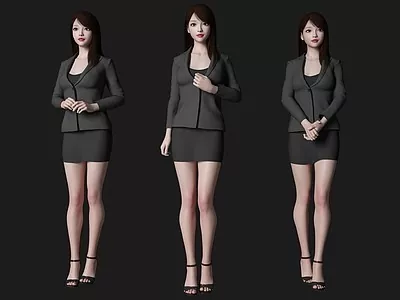 여자-캐릭터-2 3D Model / 3Dsmax model